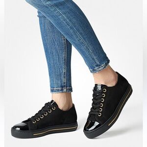 PAUL GREEN Women's Sophie Sneakers
Color: Black Suede UK size 3.5 US 6 new